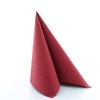 Alfred Mank Airlaid-Servietten, wie Leinen, 40 x 40 cm, Bordeaux / Burgunder, 50 Stück