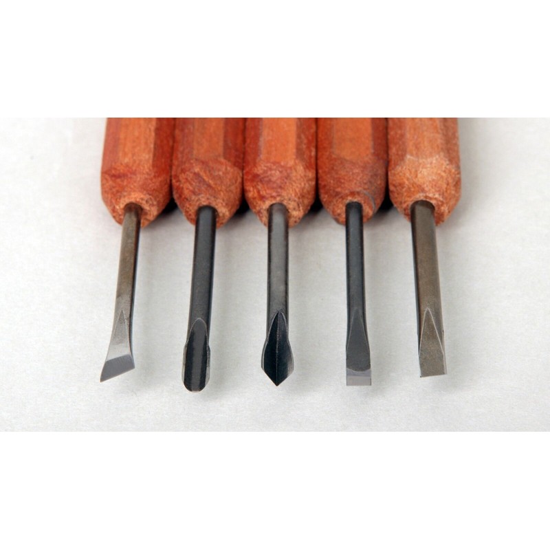 Dockyard Micro Tools 3.0mm Standard Set (5 Pieces) Woodcarving &