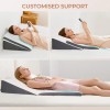 Vekkia 2-Pack Adjustable Wedge Pillow for Sleep Apnea & Back