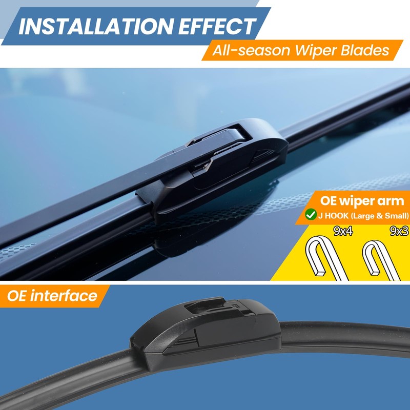 GSPSCN 3 Wipers Replacement for Mitsubishi Outlander Sport 2024-2011，RVR 2022-2010，ASX