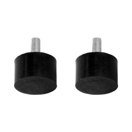 cyclingcolors 2 x Silent Block Rubber Buffer Shock Absorber Vibration Damper Thread Car Motorcycle Tractor Trailer Elastic Bushings Rubber Male Full M8 x 20 mm 30 x 20 mm