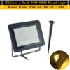 ZSGoes 2 Pack 30W Warm White LED Flood Light Outdoor
