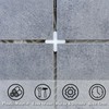 sourcing map 400Pcs Tile Spacers, 1.5mm 1/16" Thick Cross Shape