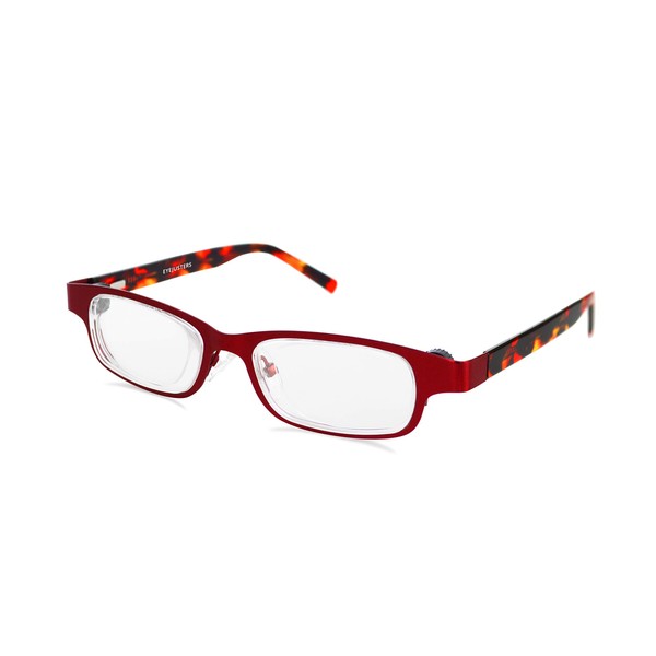 Eyejusters Self-Adjustable Glasses, Oxford Edition, Ruby Red