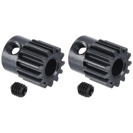 QUARKZMAN 2 x RC 32P hardened pinion gear 5 mm shaft 13T motor gear carbon steel for RC car boat drone