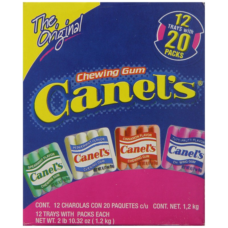 Canel's Assorted Chewing Gum, 20 Count (Pack of 12)