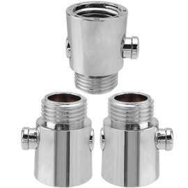 Treki Shower Flow Restrictor Valve Set, 3PCS Water Flow Restrictor G1/2 Universal Button Type Water Regulator and Flow Control Valve for Shower Head & Bidet Sprayer (0.78 Inch Thread)