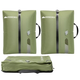 YEEKORO Vacuum Bags for Travel, Professional IP67 Reusable Vacuum Compression Bags for Travel Suitcases and Backpack, Durable Space Saver Bag (2 PACK, No Pump)