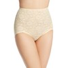 Rago Women's V Leg Extra Firm Control Brief Panty, Beige,