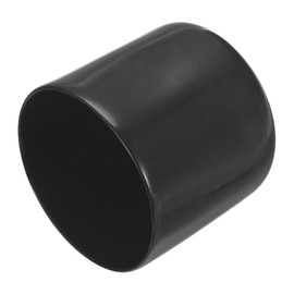 sourcing map 4pcs Rubber End Caps 43mm ID Vinyl Round End Cap Cover Screw Thread Protectors Black