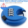 Maitys 4 Digit Combination Locks Stainless Steel Code Disc Lock