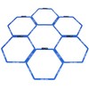 Capelli Sport Hexagonal Speed Rings, Interlocking Hex Agility Ladder Rings