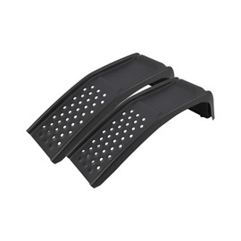 8" Lift Solid Steel Car Ramp 8000 Lbs Capacity, 2000 Lbs Per Ramps, Heavy Duty Truck Ramps for Car Repair or Vehicle Maintenance, 2 Pack Car Ramps, Black