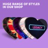2 x Heart Coasters - Neon Sign Design Legacy Name