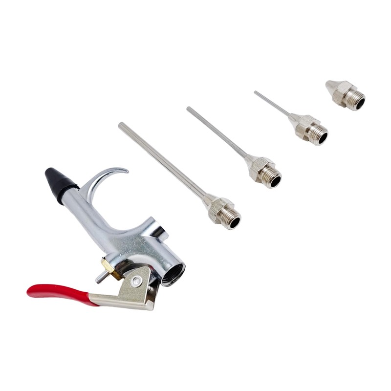 QiLeeCar High Volume Powerful Air Blower Gun Kit with Rubber