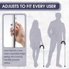 Geiserailie 2 Pcs Walking Cane Round Handle Aluminum Walking Cane