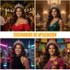 2 Piezas Coronas Princesa con Cristal para Niña y Mujer