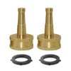 Hooshing 2PCS Brass Jet Sweeper Jet Nozzle for Cleaning Car,