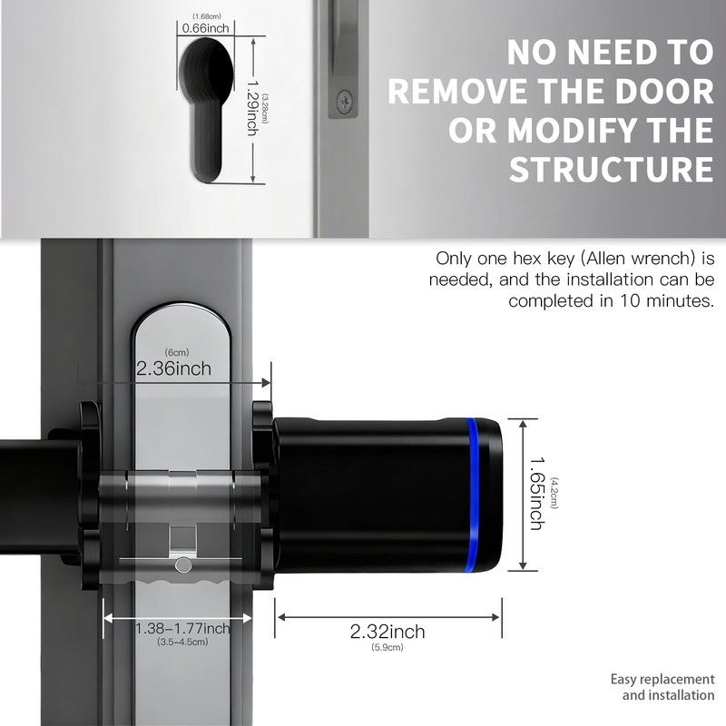 Smart Door Lock, Euro Door Smart Cylinder Lock, Electronic Locks