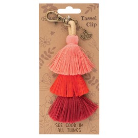 Karma, Tassel Clips, Women Colorful Tassel Charm, See Good