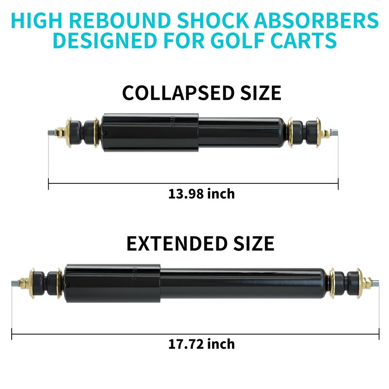 10L0L Upgraded Golf Cart Front Rear Shock Absorber for EZGO