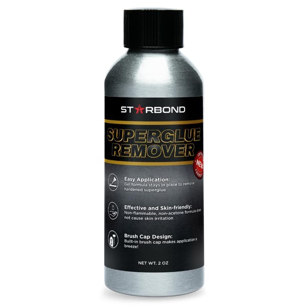 Starbond 2 oz. Super Glue Remover - Dissolves Super Glue,