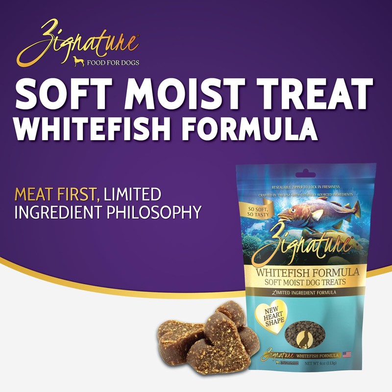 Zignature Whitefish Soft Moist Treats for Dogs