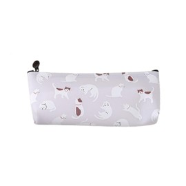 Cute Cat Pattern Case, Cat Pencil Case, Pencil Case, Cat Stationery, Pencil Holder, Pen Pouch, Storage, Stationery, Girls, Back to School, School Celebration, Gift, Present, BLUE, Japanese