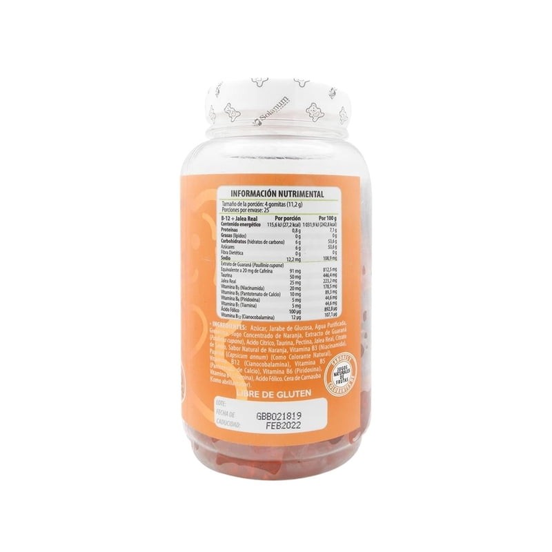 Vitamina B-12 Belabear sabor naranja 280 g