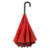 Galleria Reverse Close Stick UmbrellaBlack/Red