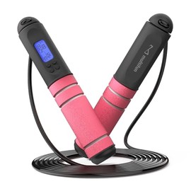 multifun Cuerda de saltar multidivertida, con contador de calorías, ajustable y con rodamientos de bolas, para fitness, crossfit, entrenamiento, boxeo