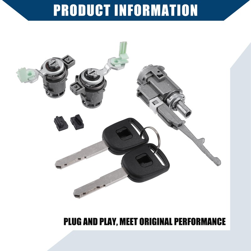 A ABSOPRO 1 Set Ignition Switch Door Lock Cylinder NO.06351TE0A11