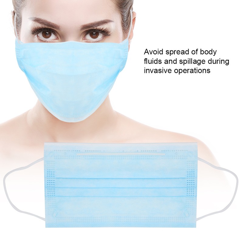 50pcs Disposable Mouth Muffle Non Woven Fabric Protective Filter Mouth