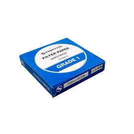 Supertek Filter Paper, Qualitative, Grade 1, 110 mm (Diameter) Pack of 100 Sheets