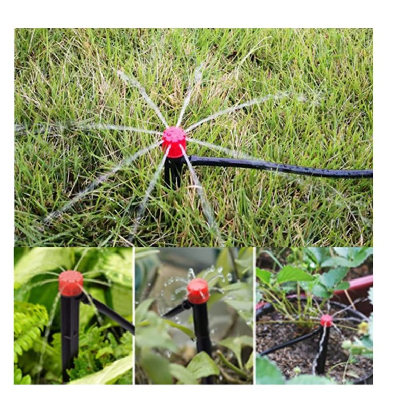 20Pcs Adjustable Irrigation Drippers, 360 Degree Water Flow Irrigation Drippers