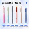 WRITECH W-1156 Gel Pen Refills: 0.5mm Fine Point, Black Ink,