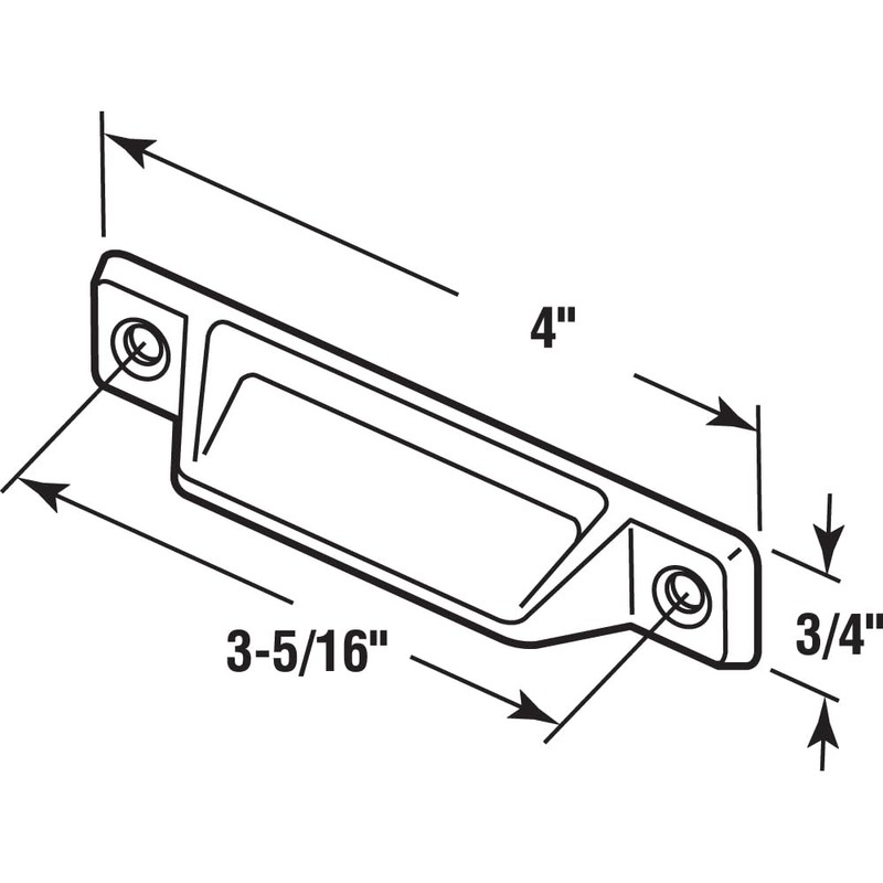 Prime-Line F 2630 Deluxe Sash Lift, 3-5/16 In., Diecast Construction,
