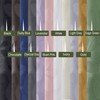 OVZME Grey Sheer Curtains 84 inches Long 2 Panels for