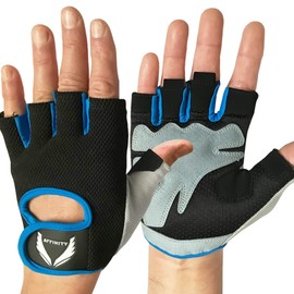 AFFINITY Gym Gloves | Breathable | Non Slip | Padded Palm | Polyester Fabric | For Men & Women | Good Grip | For Cycling | Fitness Workout | Weight Lifting | Rowing | Pull up Bar | Cross-Fit