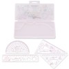 San-X Sumikko Gurashi SQ89002 Happy School Ruler, Protractor, Triangular Ruler