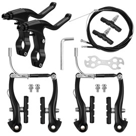 Kigniote Bike Brakes Set V Brakes Set Include：V Brakes Bike Brake Cables Bike Brake Lever Bike Brake Pads-Bike Brake for Apollo Universal Bicycle Brake MTB Brakes Mountain Bike Parts