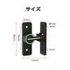 YFFSFDC 90 Degree Fluorescent Door Buckle Zinc Alloy Door Clasp