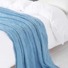 BOURINA Textured Solid Soft Sofa Throw Couch Cover Knitted Decorative