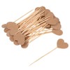 MagiDeal Kraftpapier Cupcake Picks Zahnstocher Kuchen Cocktail Dekor, 50 /Set