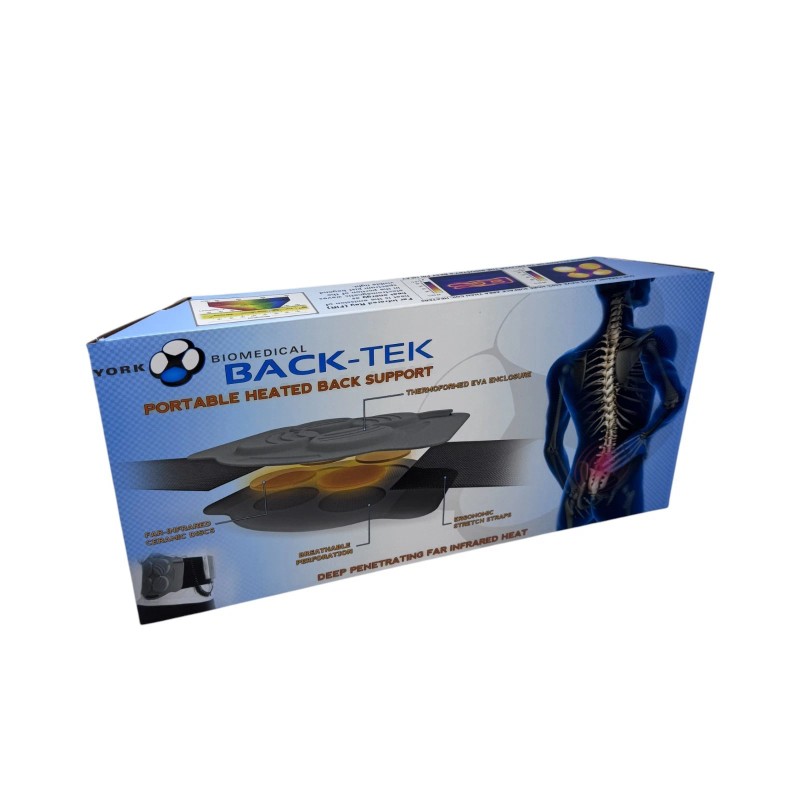 York Biomedical Back-Tek Portable Heated Back Support Y-Wave FIR Therapy