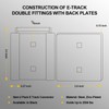 2 Pack E-Track Connector| E-Track Double Fittings for E Track