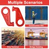 WYJREES Shipping Container Lifting Hooks, 12.5 T Left & Right
