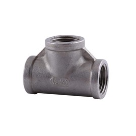 3-Way Pipe Fittings with Female Thread Stainless Steel 304 1/2 Inch 1/4 Inch Threaded Pipe Connection (1/2 Inch 52 mm)