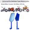RATCHROLL 1set Universal Motorcycle Rear View Mirrors Adjustable Bar End