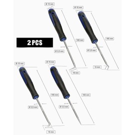 AORHOFJ Hook Set 4-Piece Door Panel Removal Tool 240 mm for Removing Hoses and Seals, Hook Tool, Tool for Cracking Locks